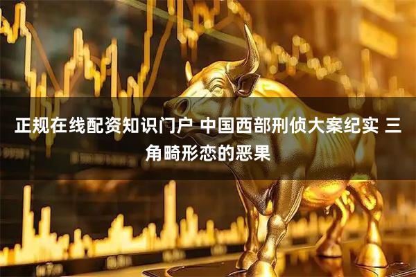 正规在线配资知识门户 中国西部刑侦大案纪实 三角畸形恋的恶果